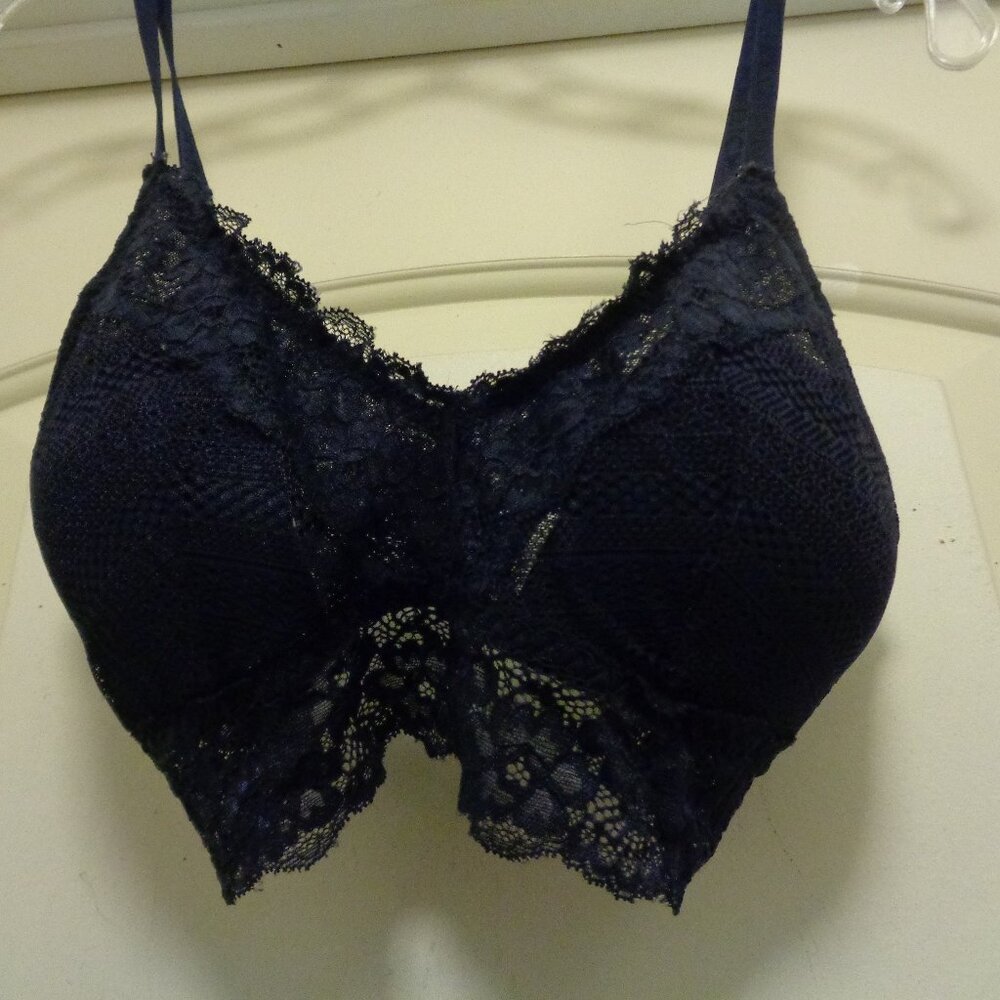 SEXY PRETTY NAUTICA NAVY LACEY SOFT CUP BRA X L